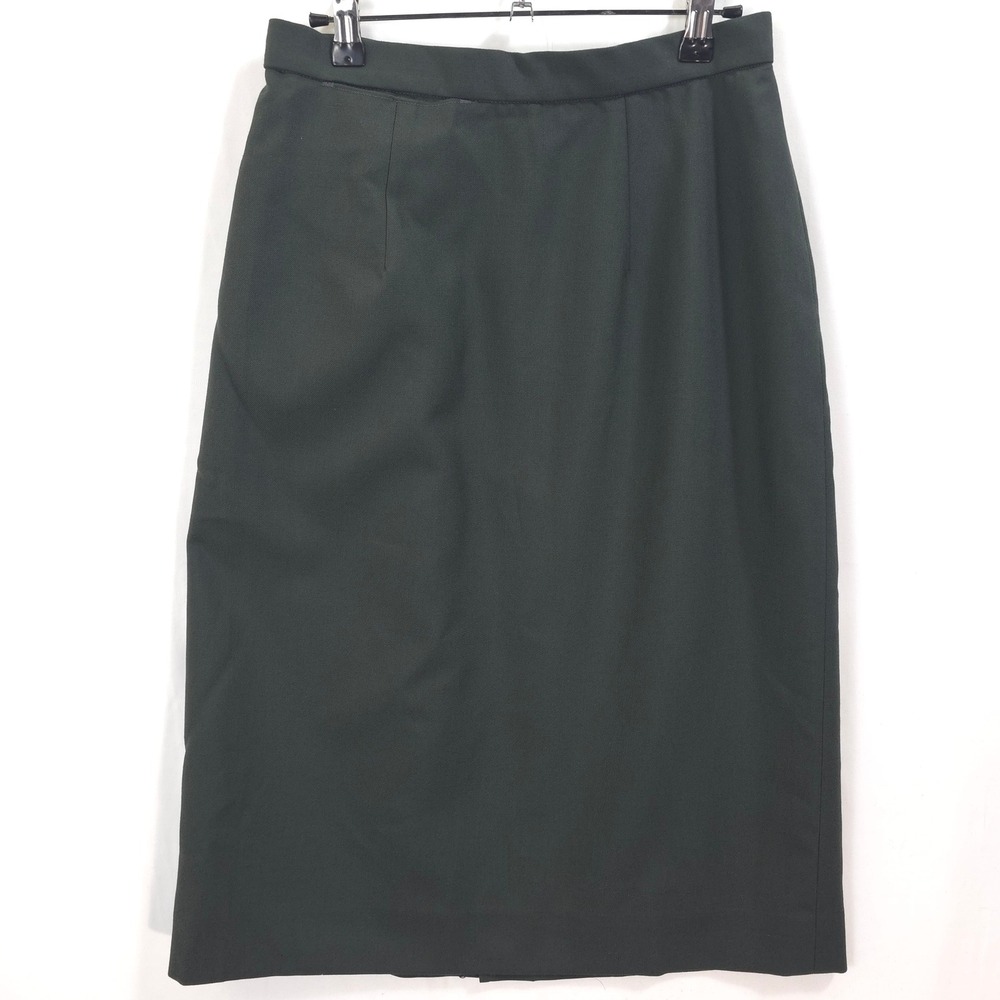 DPSC Skirt Classic Wool Blend Green Women 10 MT Military Professional Uniform